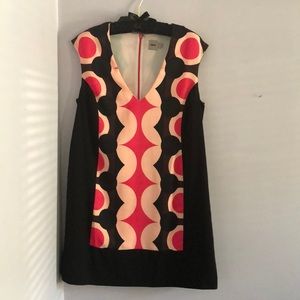 Sz 8 Asos, sleeveless patterned dress